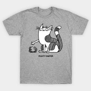 Cartoon Cat Mighty Hunter T-Shirt